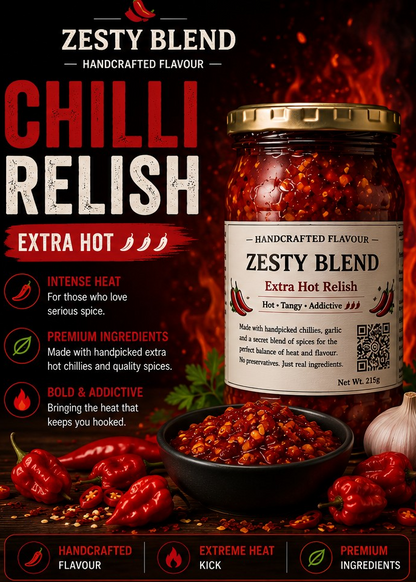 Zesty Blend Chilli Relish (Extra Hot)