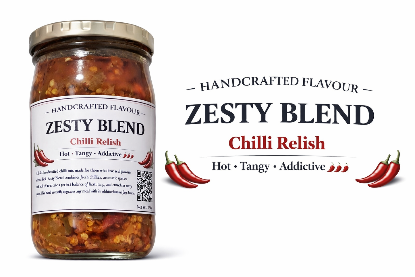 Zesty Blend Chilli Relish (Hot)